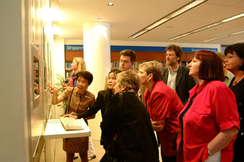 Photo from meeting of the Section on Public Libraries of IFLA, held in Singapore in March 2002