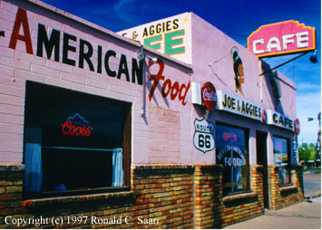 Photograph of a cafe in Arizona.