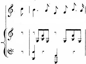 Page of music with the text removed