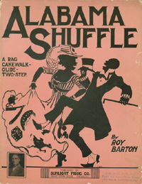 Photograph of Sheet Music for Alabama Shuffle