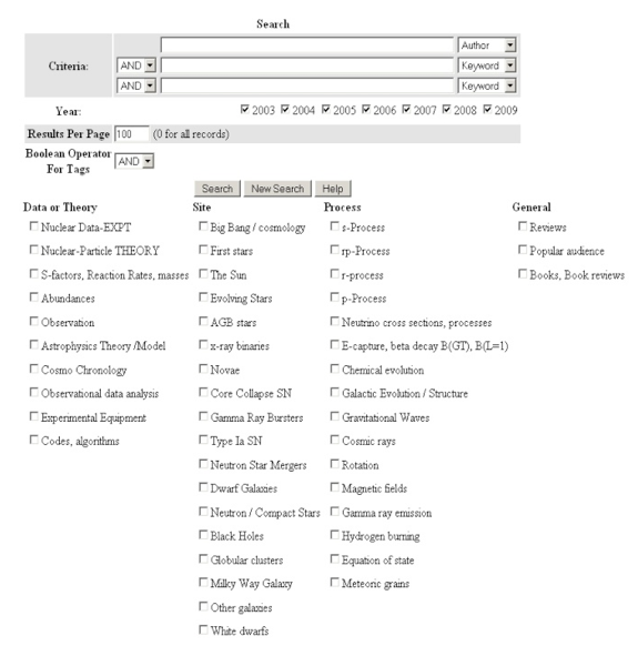 Figure 3a. Images of Search page from the JINA VJ