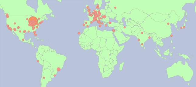 Figure 4. Subscriber map.