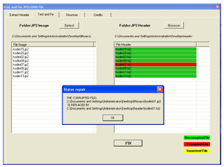 Fixing corrupted files