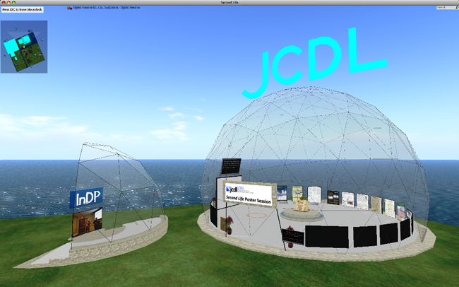 Illustration of JCDL and Second Life by Spencer Lee