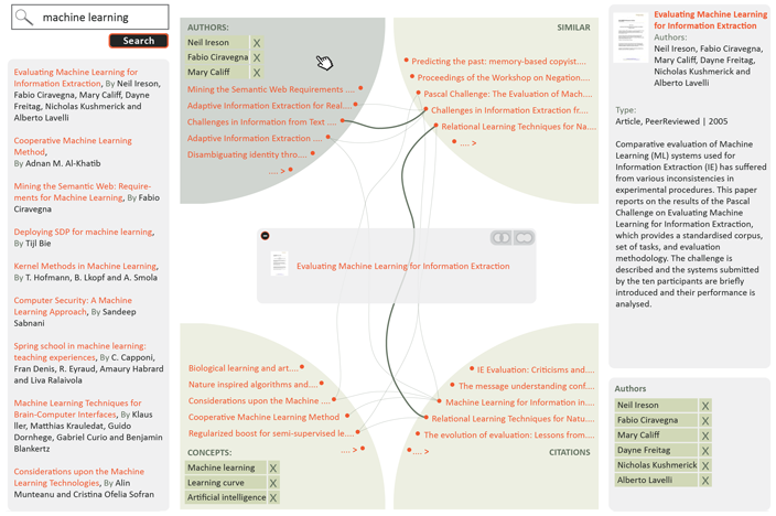 Preview of visual serach interface