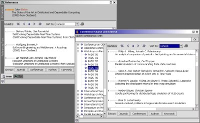 Reference Tool and Conference Browser