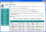 Screen shot of sample page (central) for the Global Library Services Network