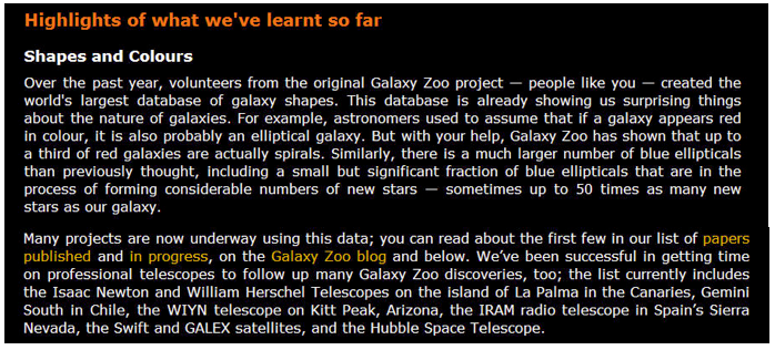 Figure:  Results - Galaxy Zoo.