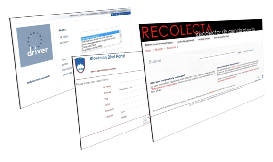 Figure showing Belgium, Slovenian, and Spain-Recolecta Portals