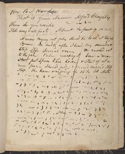 Abraham Lincoln Foundation of the Union League XI.2.Lincolniana, Lincoln assassination testimony reported by James Tanner, fol. 4r