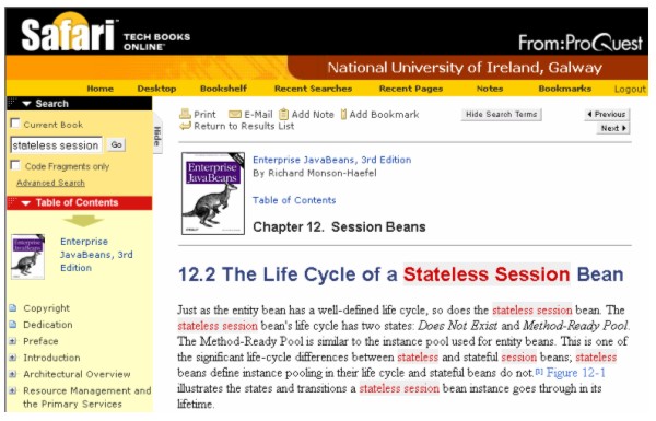 screen shot of Safari page showing full text display