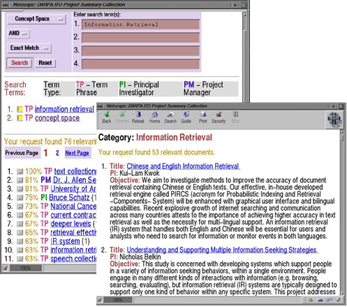 Associated terms for information retrieval