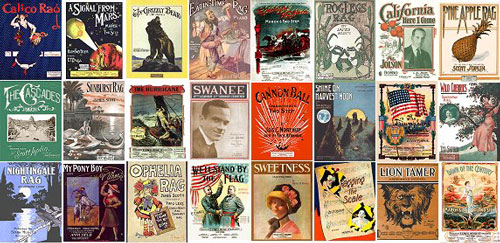 A sampling of sheet music covers