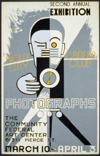 WPA poster created for a photography exhibition