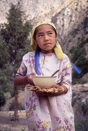 Photograph of a Kyrgyz girl