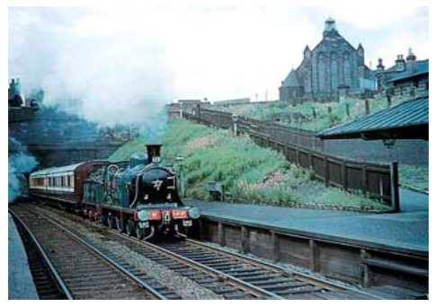 Photograph of railway engine