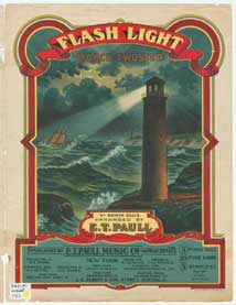 Image of the cover of sheet music for the song Flash Light by Edwin Ellis
