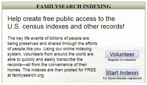 Figure: Goal - Family Search Index.